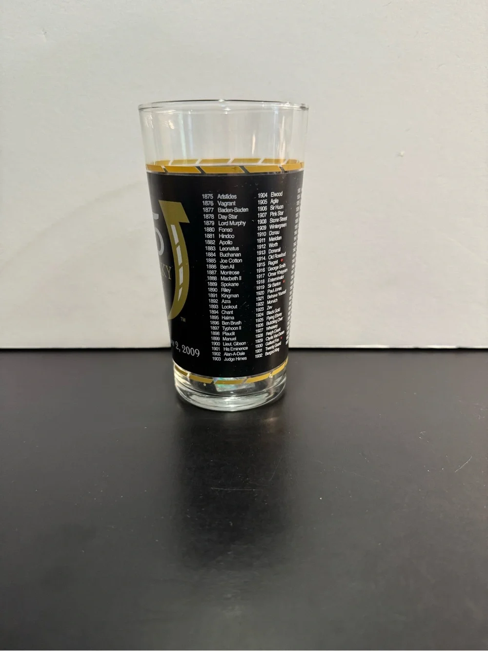 2009 Kentucky Derby 135 Mint Julep Glass